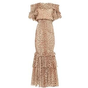 Shona Joy Leopard Midi Dress Size US 6‎  AU/UK 10 "Ghetty" NWT Glam Mobwife